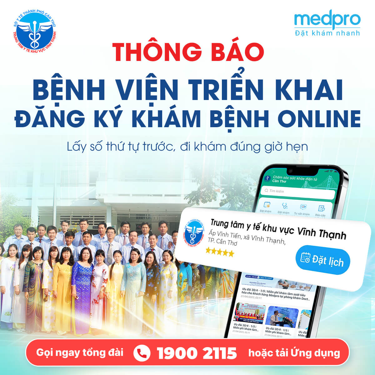 TTYT Khu vực Vĩnh Thạnh thông báo triển khai đặt khám trước - TTYT KHU ...